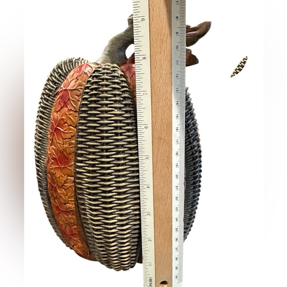 2 Decorative Textured Pumpkins - Picture 10 of 12